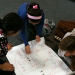 My students playing the Noah's Ark game