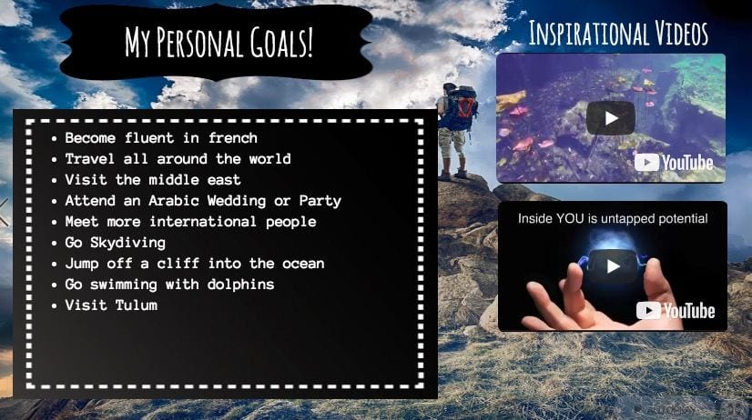 9 Web Tools And A Template For Learners To Establish Goals With Vision Boards Teacher Reboot Camp